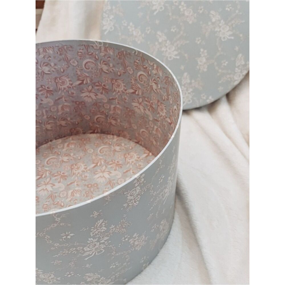 farmhouse shabby chic cottagecore decor floral storage box